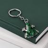4Pcs Keychain Pendant, Zinc Alloy Frog Shape Key Ring with Chain Design, Key Chain for Keys Backpacks School Bag Accessory