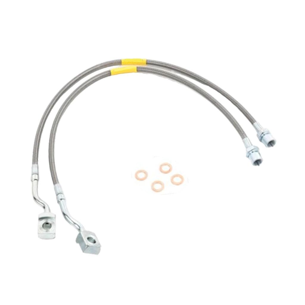 Professional Front Brake Lines Replacement Kit Stainless for 1500 2500 3500 HD Vehicle Upgrade