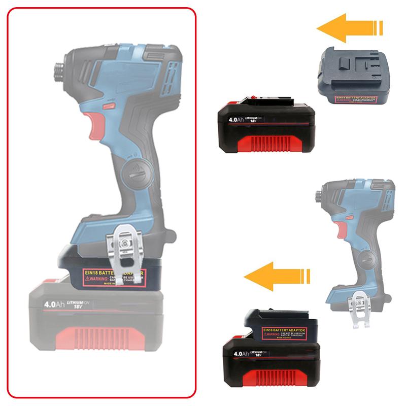 For Ein-hell 18V Li-Ion Batteries Converting To for Bosch BAT Series 18V Li-Ion Battery Power Tools Battery Adapter Converter