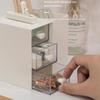 Clear Drawer Desktop Pen Holder Multi Functional Jewelry Organizer Box  School
