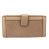 Gucci 231839 W Hook Wallet  Diamante Leather Purse Beige Leather Women Used