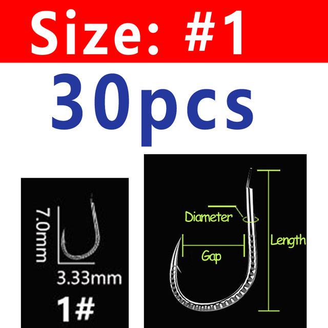 Silver Color Strong Carp Fishing Hook Barbed Dragon Scale Fish Hook Size 1 ~ Size 13 Herring Grass Carp Hooks