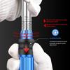15Pcs Professional Maintenance Tool Adjustable Torque Ratchet Wrench 1/4-Inch Dual-Direction Bicycle Hex Socket Preset Wrench