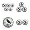 Yousheng 1/2/3/5 Stück Rabenschädel Souvenir Münze Robuste Haltung Krähe Challenge Coin Token der Freiheit und des Humors Metallabzeichen Heimdekoration