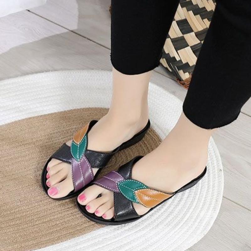 Soft Slides Outside Low Heel Women's Slippers and Ladies Sandals Wholesale Korea Style Original Pvc Unique 39 Shoes On Promotion