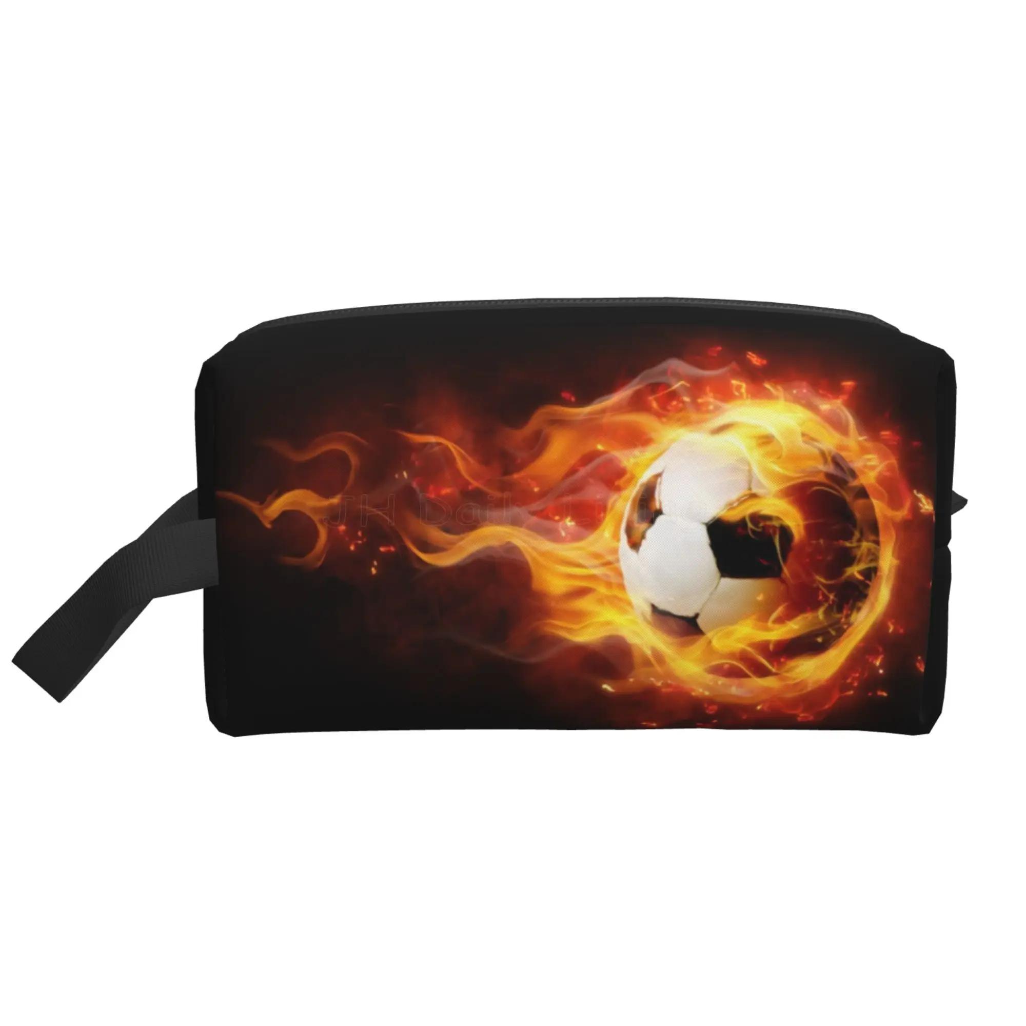 

Футбольный мяч большой емкости дорожные сумки для хранения футбольная косметичка для женщин и мужчин водонепроницаемая косметичка с ручкой на ремне 25.5x16x12.5CM жёлтый