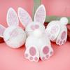 Easter Plush Bunny Ornament Hangable Cute Decoration 12 Piece Easter Plush Bunny Ornaments for Tree for Home Festivals