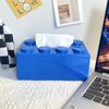 Spring Building Block Tissue Box Wall-mounted Paper Holder Bathroom Waterproof Face Towel Storage Box Punch-free Tissue Boxes