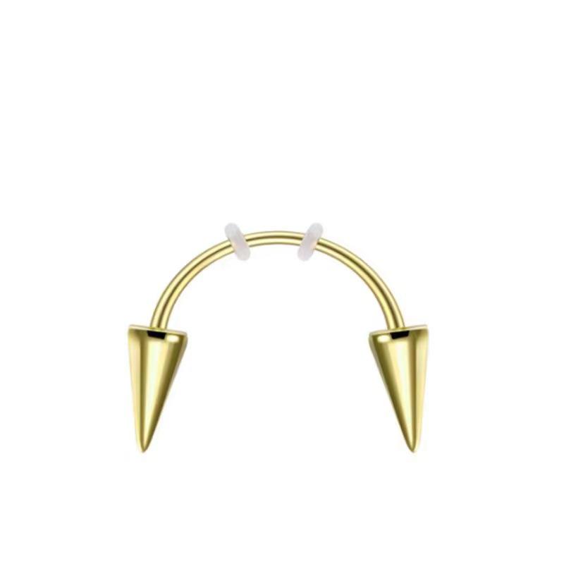 Vampire Fang Stainless Steel Lip Studs: European & American Style Dracula Jewelry
