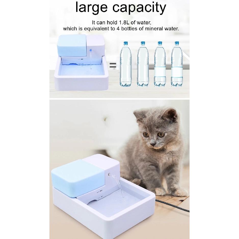 Pet Smart Drinking Fountain Pet Feeding Automatic Circulation Filtering Feeder with UV Sterilization Function