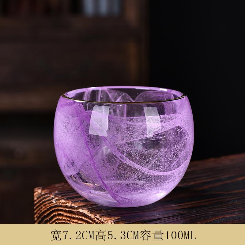 Master Ink Painting Single Glass Ceramic Household Kung Fu Tea Tasting Cup White Jade Ice Burn Wholesale