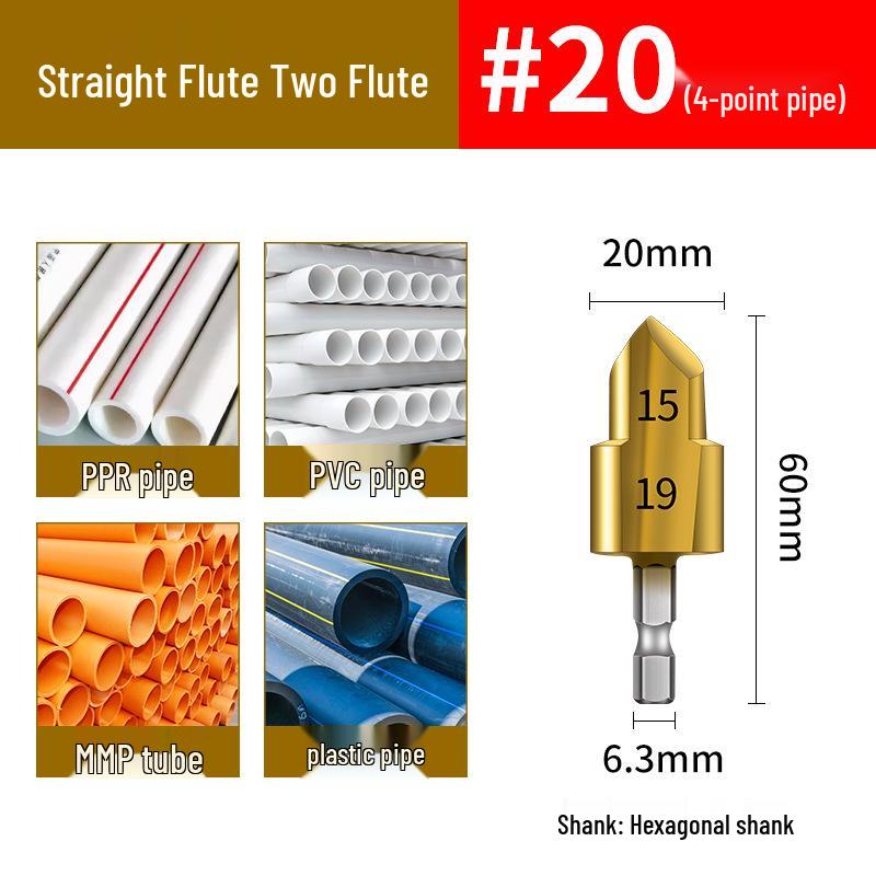 

Набір свердел-трійників для PPR: Розвертка для ремонту водопровідних труб 20/25/32 мм для розсвердлювання отворів