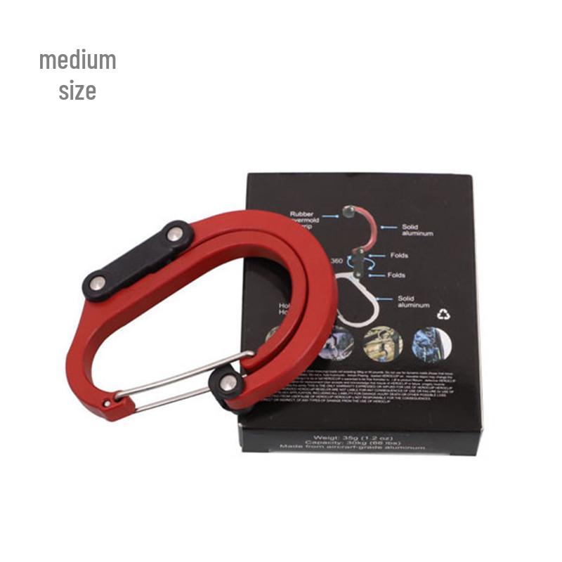 Portable Aluminum Alloy Multi-functional Climbing Keychain Buckle