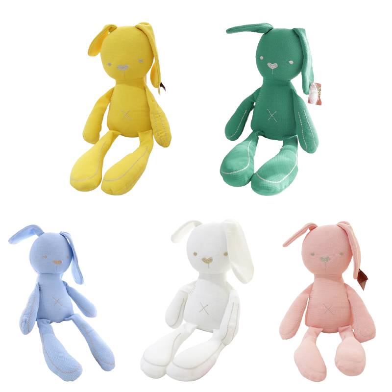 Rabbit Cartoon Comfort Doll Bunny Plush Toy Perfect For Soothing Newborns Baby