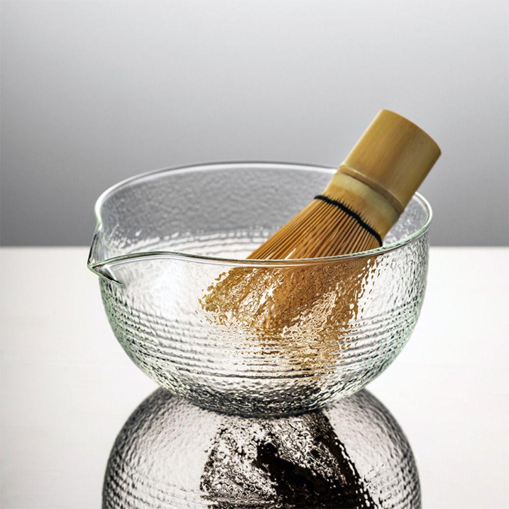 Textured Matcha Bowl with Pouring Spout Tea Bowls New Matcha Making Kit Tea Lovers