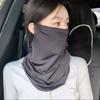 Yousheng Sun Protection Guard Quick-Drying Fabric Ice Silk Face Guard with Breathable Mesh Elastic Earhook Cooling Fabric Extended Neck Gaiter Face
