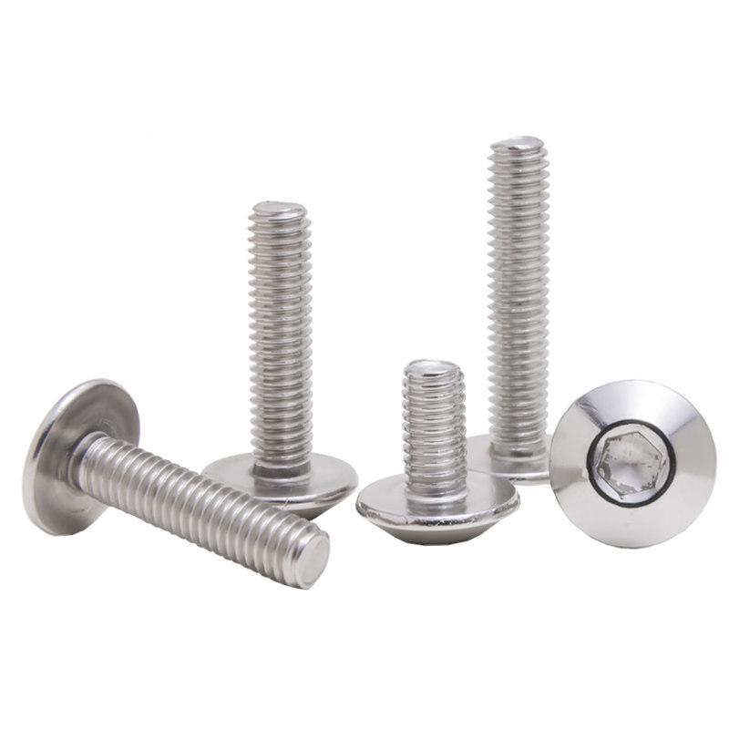 304 Stainless Steel Mushroom Head Hex Bolt (M5/M6/M8)