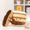 Schattige dessertserie Pluchen speelgoed Gevulde taart, eierpastei, wafel, pannenkoek, macaron, éclair Zachte pop Woondecoratie Cadeau voor kinderen