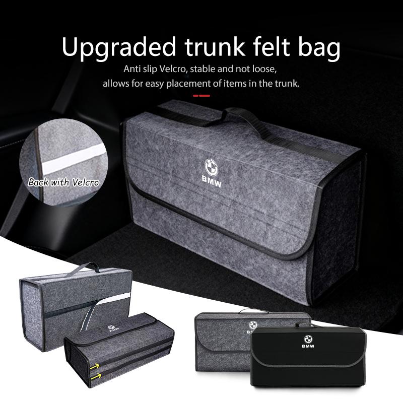 DUHQ3 Universal Car Trunk Storage Box Portable Travel Organizer Bag For BMW M Performance E36 E46 E60 E90 E91 E92 E93 F30 F20
