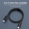 PD240 Watts Fast Charge Thunderbolt 4 Type-C Cable 5A 40Gbps Braided Nylon Jacket Supports 8K60Hz Video Output Camera