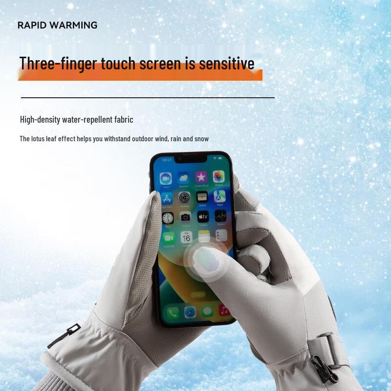 JingJingRS Winter Warm Ski & Cycling Gloves