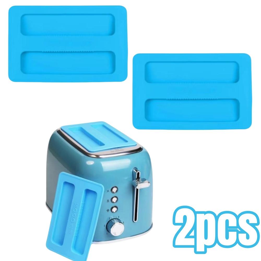 1/2pcs Toaster Dustproof Cover BPA-Free Food-Safe Silicone Toasters Protector Lid for Blocks Dirt Bugs Pet Hair Kitchen Gadgets