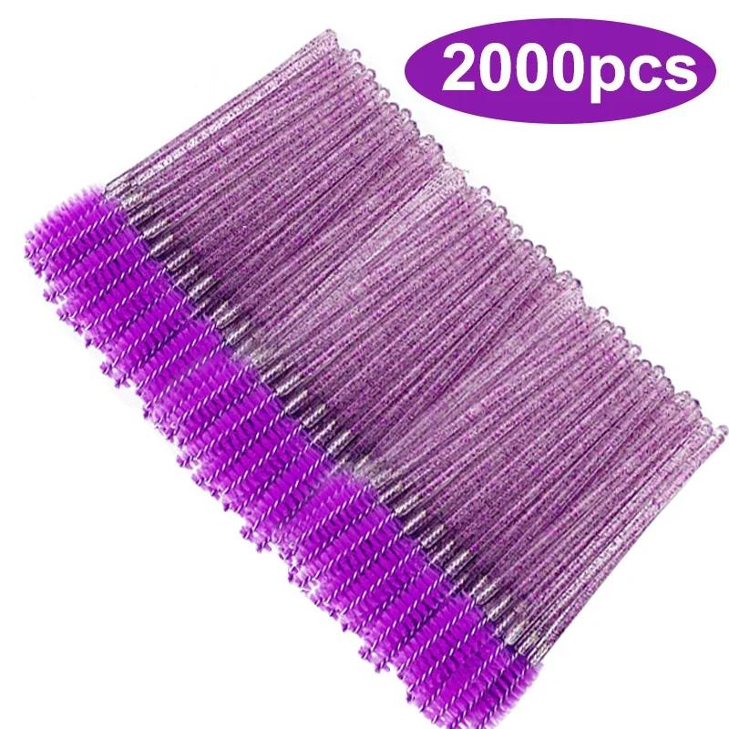 Wholesale 50/1000/2000pcs Spoolies Brushes Applicator Makeup Tools Eyelash Brush Mascara Wands Wholesale Eyebrow Lash Cleaning