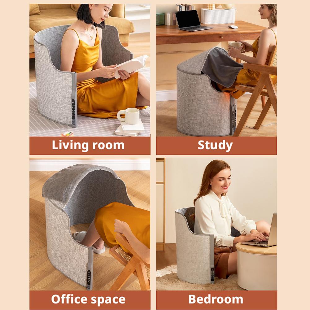Portable Underfoot Leg Heater With 5-speed Temperature Control Automatic Power-off And Wool Blanket Temperature Locking