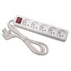 Power Strip - French Earth - With Switch - 5 Sockets - 3 X 1.5mm²