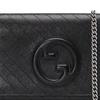 Gucci Blondie Round Interlocking G Snap Closure Leather Wallet Women Wallet Black 772213-AACP7-1000