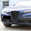 ABS Carbon Front Center Grille V Shape Cover Trim For Alfa Romeo Stelvio 2017-21