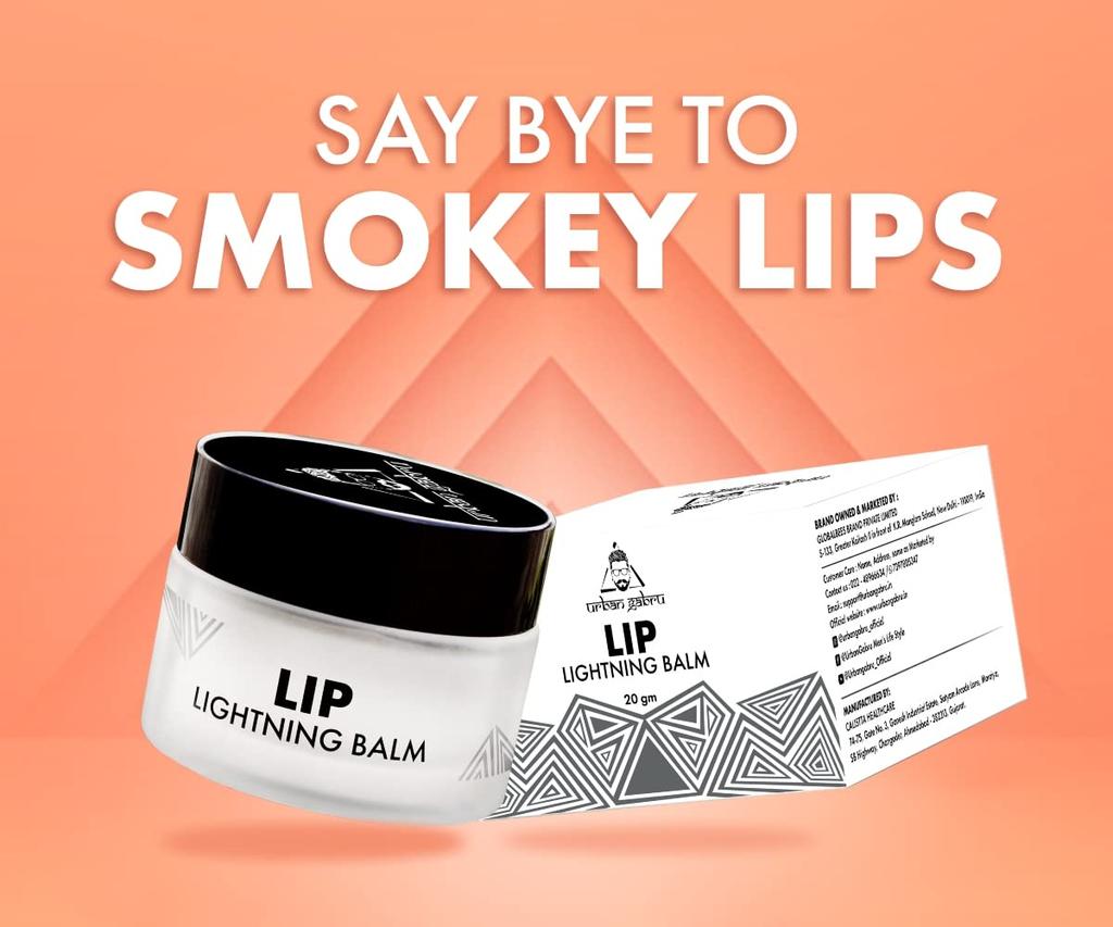 Urbangabru Lip Balm 20g Pack for Lightening Brightening Dark Lips Hydrating Moisturizer