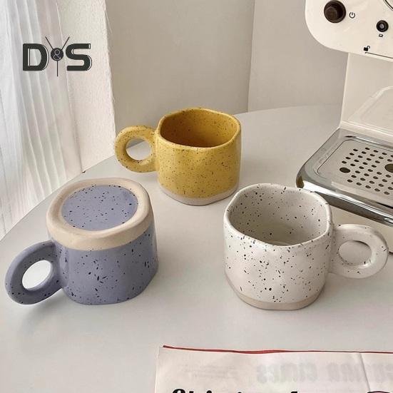 Keramisk kaffekrus 280 ml Unik uregelmessig varmebestandig allsidig drikkebeholder Slitebestandig latte te melkelskerkrus for hjemmekontorbar