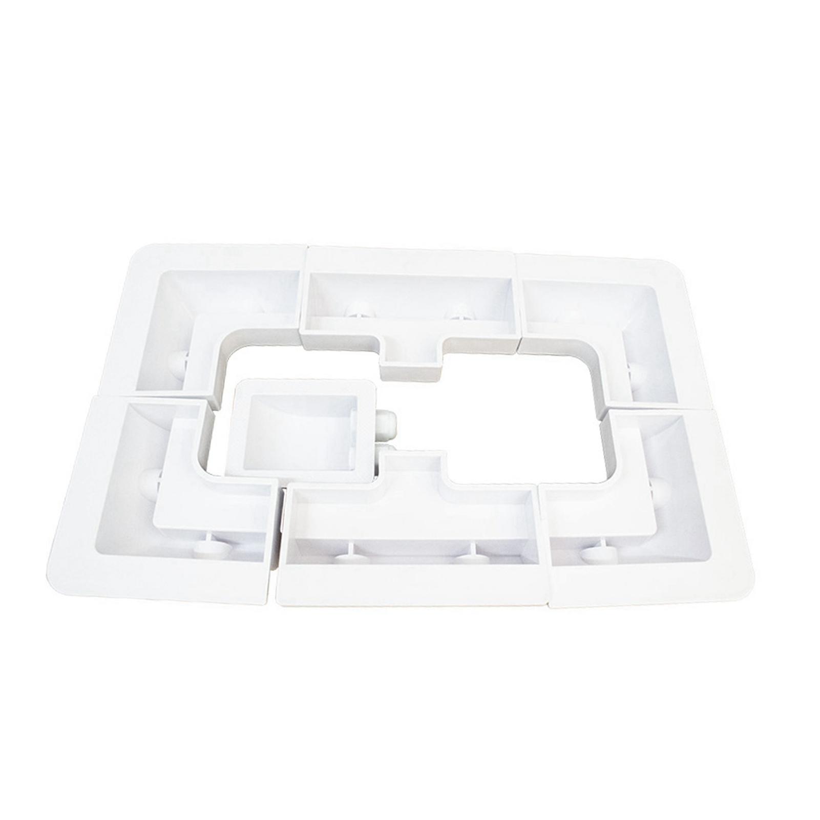 

Solar Panel Mounting Brackets RV Roof Kit 7 Pieces ABS Plastic Mounting Kit with Resistance for RVs Yachts Flat Roofs