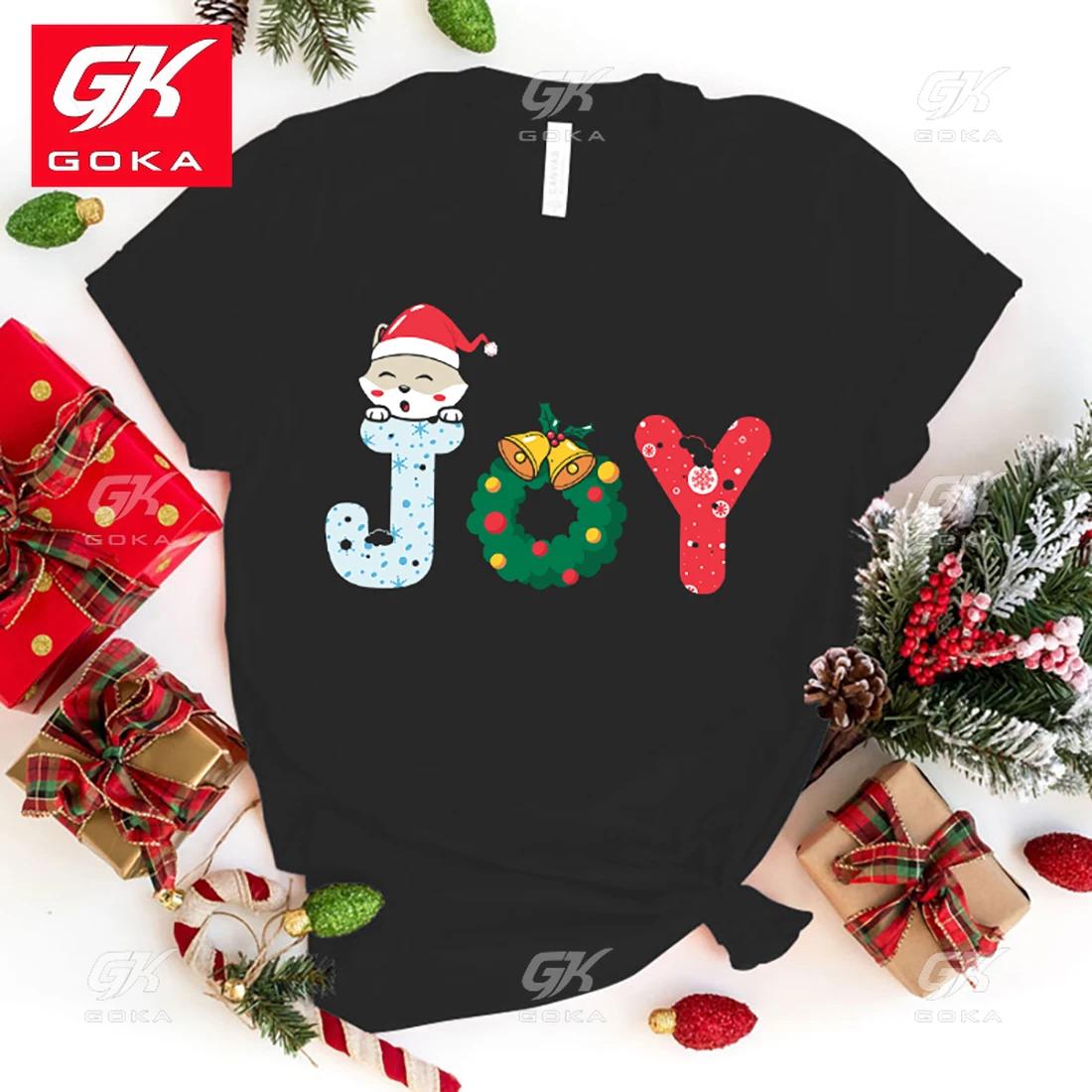 

Hot Christmas Joy Cotton T Shirt Unisex WomenS Funny Printing T Shirts Casual Cool Streetwear Fashion T Shirt Couple Hip Hop Tees 3XL