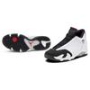 Pantofi de sport pentru bărbați Air Jordan 14 Retro Black Toe 2024 Alb Varsity-Red Metallic-Silver 487471-160