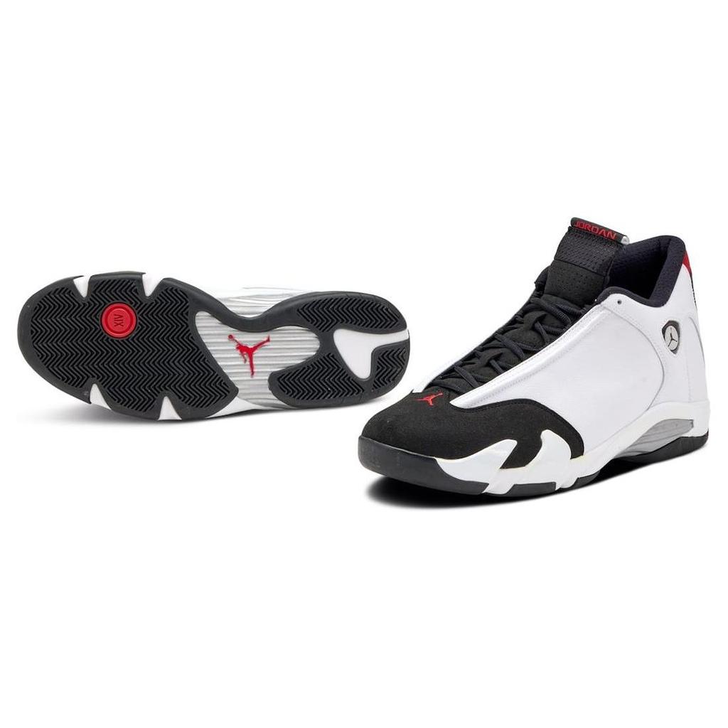 Pantofi de sport pentru bărbați Air Jordan 14 Retro Black Toe 2024 Alb Varsity-Red Metallic-Silver 487471-160