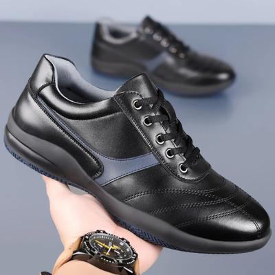 Lässige Leder Herren Sportschuhe Retro-Stil Herren Fahrschuhe Rutschfest Herren Trekkingschuhe Outdoor Reise Sneaker Trainer