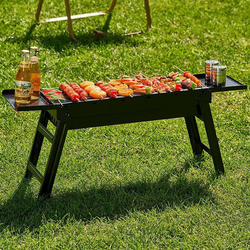 Suncojia Portable Stainless Steel Charcoal BBQ Grill