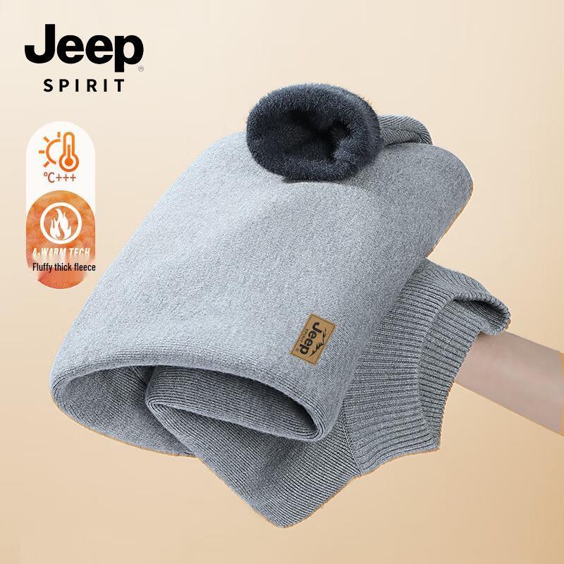 Jeep Spirit Men's Heavyweight Fleece-Lined Pullover Sweater