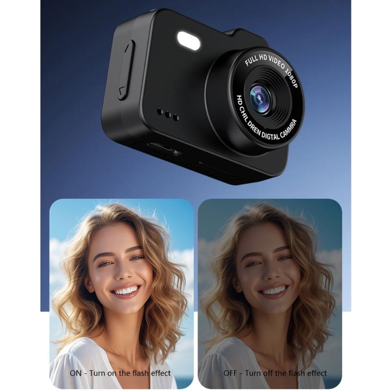 Portable Mini Digital Camera Lightweight Video Recorder 1080P Resolution Wearable Camera for Student Traveler