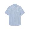 Polo Checkered Pony Logo Embroidered Short Sleeve Shirt Men Shirts 710796727-005