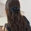 Pleated Cloud Bubble Hair Accessory Polka Dot Floral Grab Clip, Sweet Girl Atmosphere Banana Hair Clip