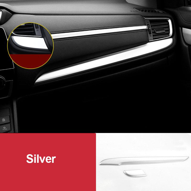 Car Accessories For Honda CRV CR-V 2017 2018     Hybrid ABS Central Control Dashboard Trim Strip Cover Stickers