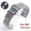 20 22mm Milanese Mesh Stainless Steel Watchband Bracelet for IWC Pilot's Portuguese PORTOFINO Replacement Strap Watch Accessory