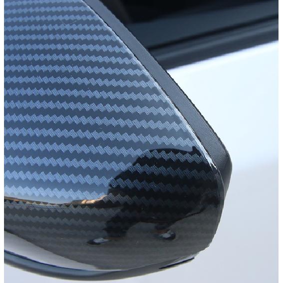 Carbon Fiber Look Side Mirror Rearview Cover Trim For - Mazda 3 Sedan