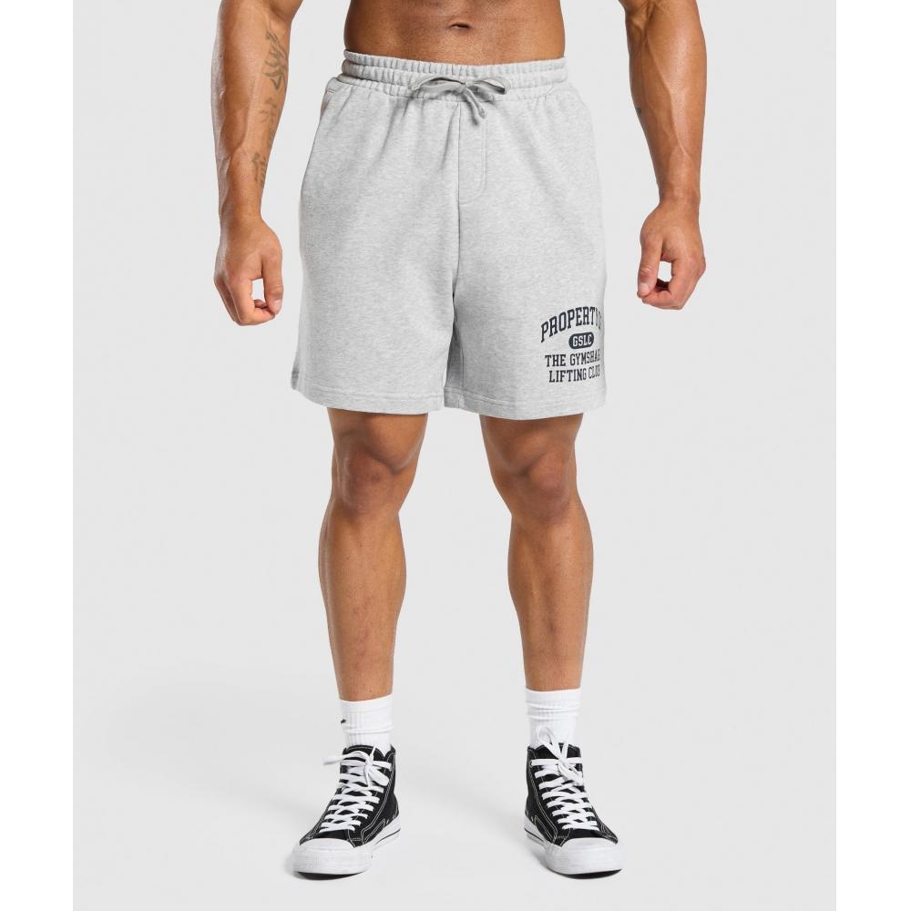 

Gymshark Property Of 7 Shorts Light Grey Core Marl A6a4h Gbcn XS