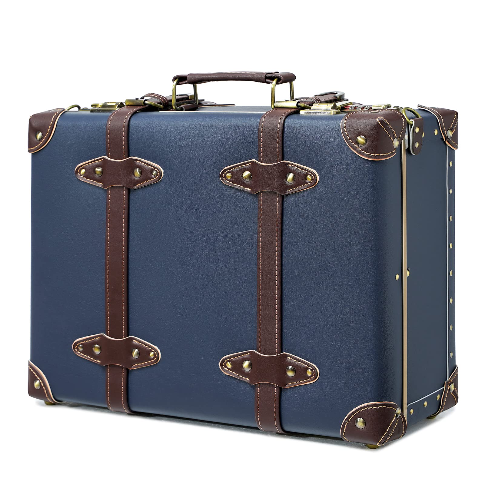 

Кодовый замок Сундук Милый Ретро Кожа Мини Доступен в 3 размерах [urecity] Кейс, Стильный, Сверхлегкий, Сундук, (Темно-синий, 16 )