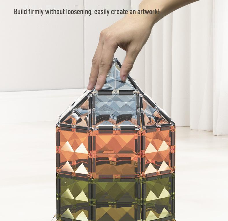 Emerald Magnetic Window Tiles: Children's Educational Building Blocks