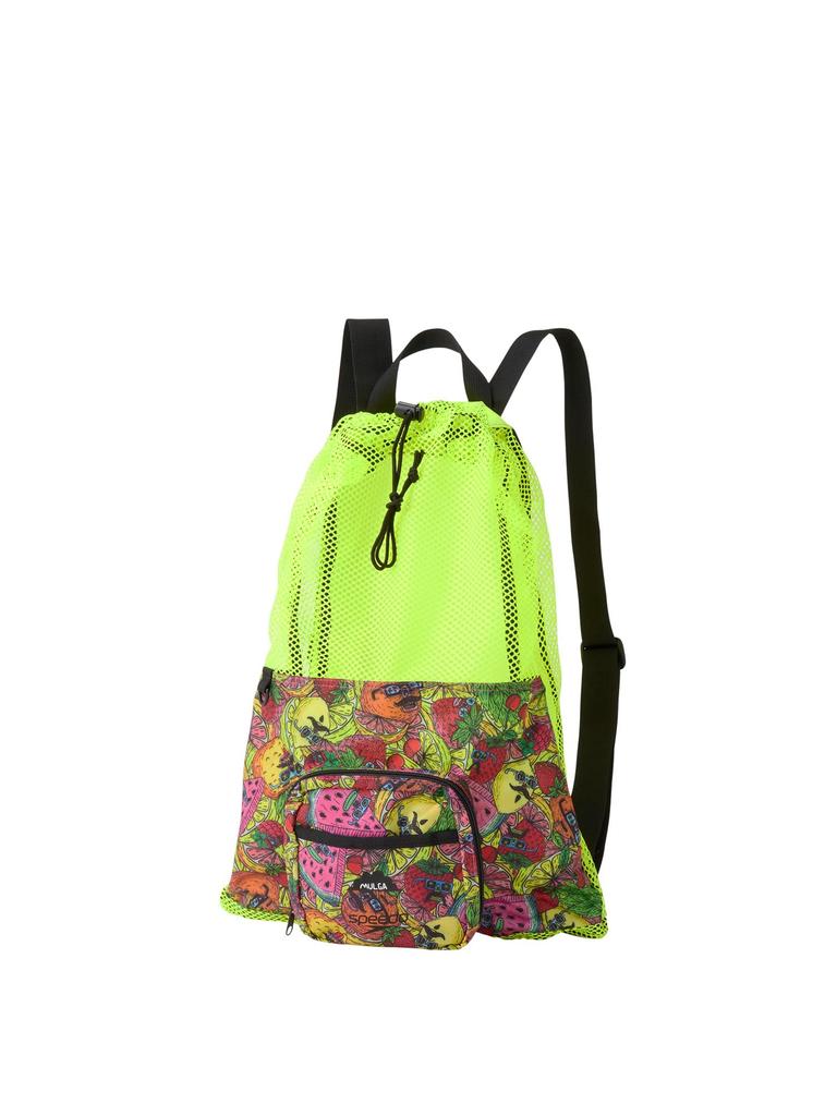 Speedo MULGA Pocketable Mesh Free Size Bag, Multicolor,